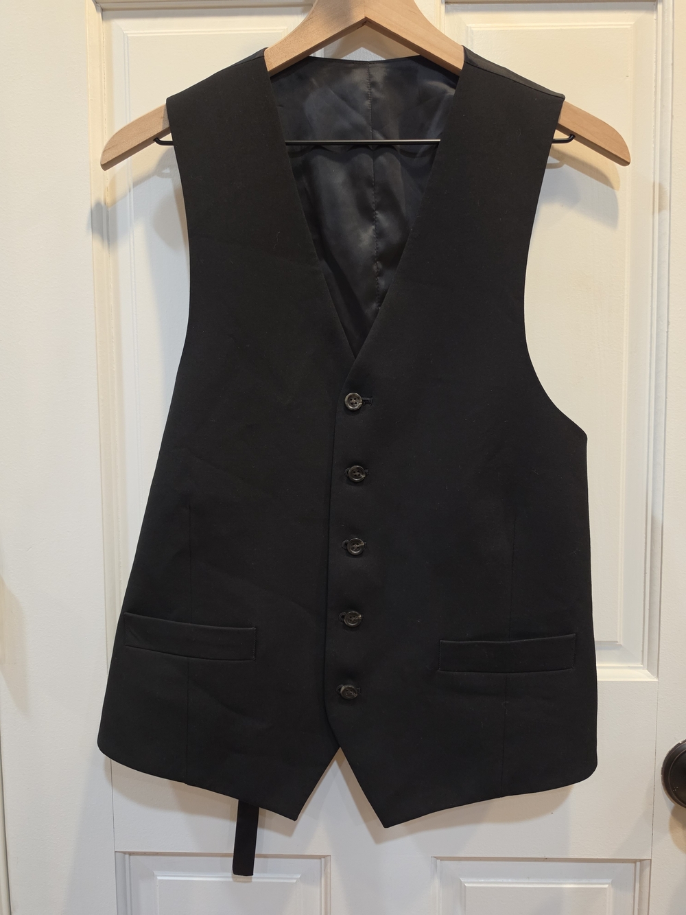 Men's Black Tailored Suit Vest - Classic Formal Waistcoat